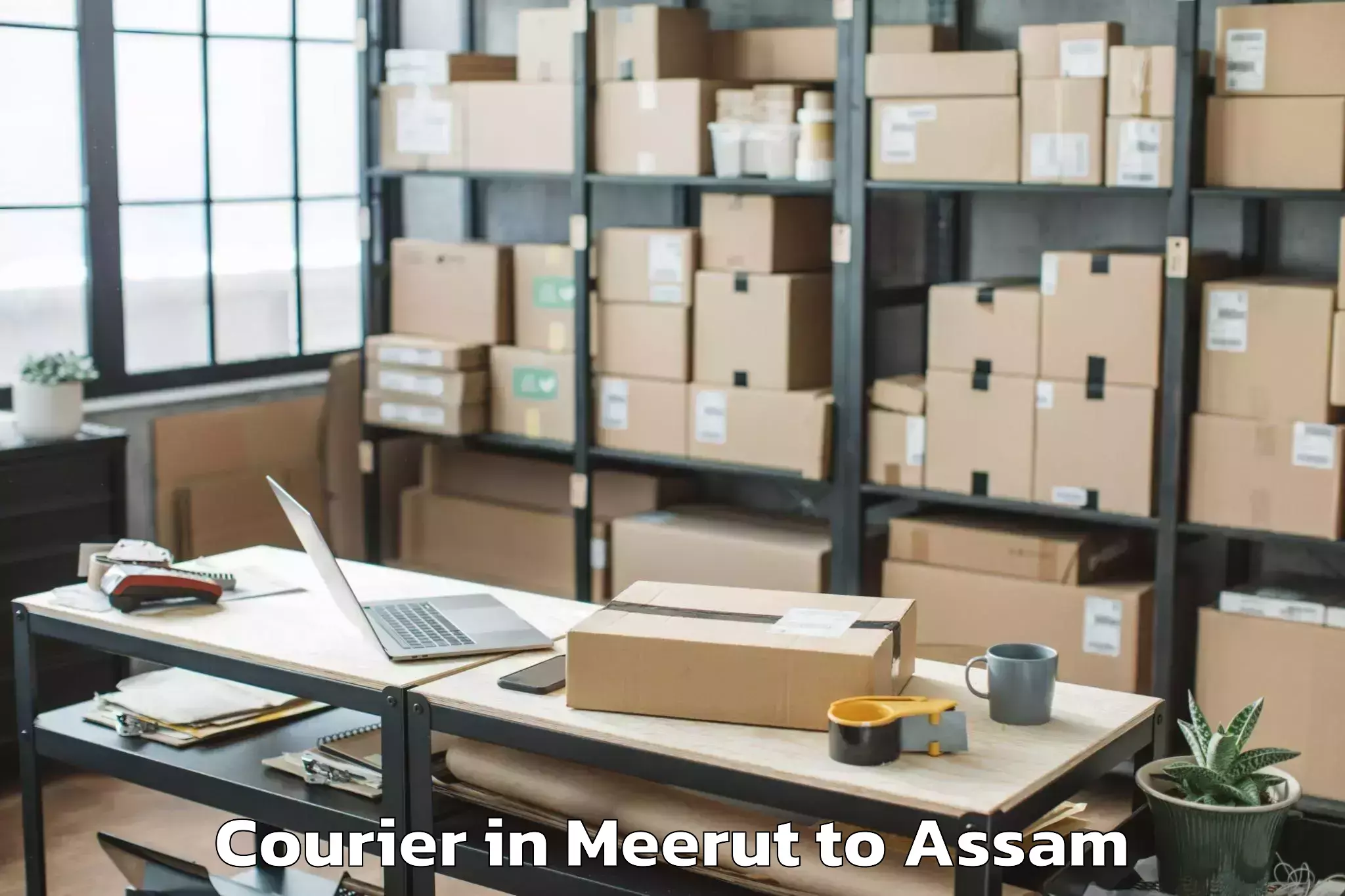 Trusted Meerut to Rupahi Courier